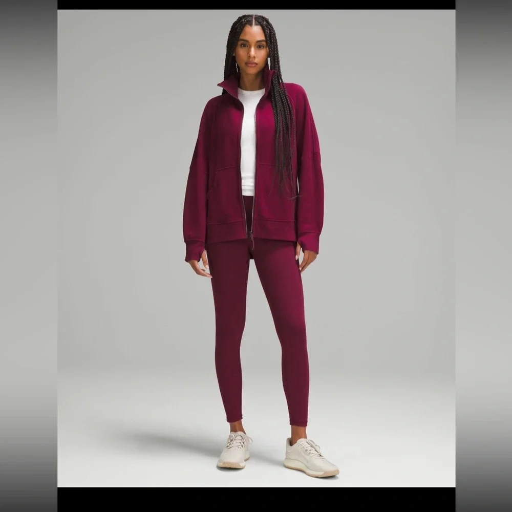 NWT! Womens Lululemon Scuba Oversized Funnel-Neck Full Zip Long. - Picture 3 of 8
